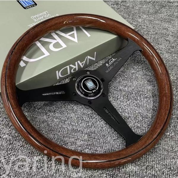 NARDI ナルディ 車ハンドル ステアリング 14インチ 350mm ブラックフレーム 高品質