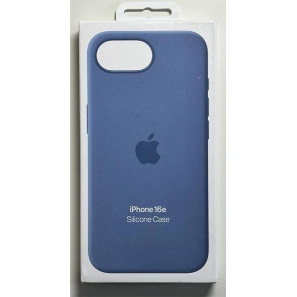iPhone 16e シリコンケース・ウィンターブルー   MagSafe対応 アップル アイフォン 並行輸入品 ケース