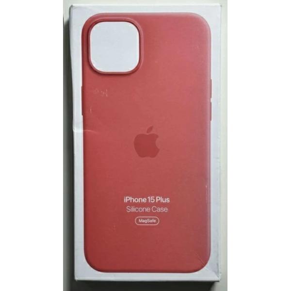 iPhone 15 Plus シリコンケース・グアバ MagSafe対応 アップル アイフォン 並行輸入品 ケースa