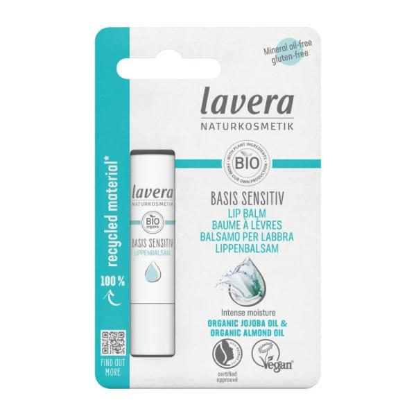 ラヴェーラ ベーシック リップバーム 4.5g◆Lavera 63005598 リップクリーム オーガニック 敏感肌 天然由来成分 色なしタイプ 荒れ乾燥対策 贈り物 ギフト