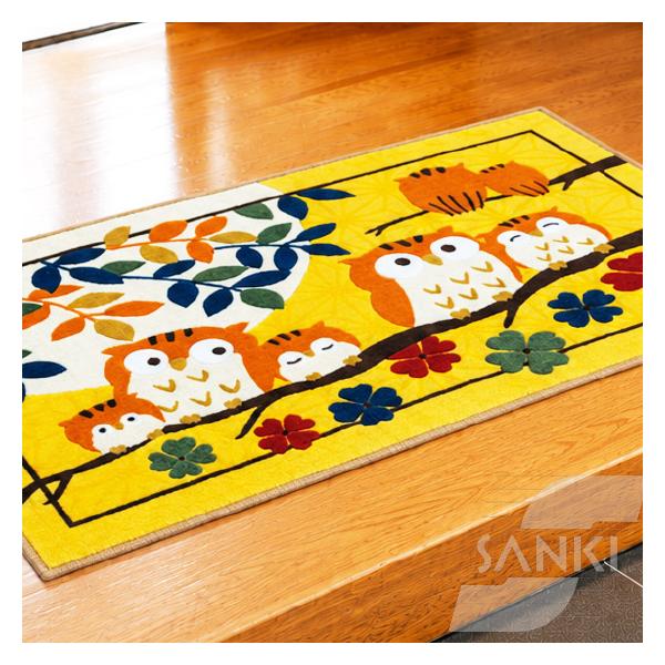 幸運の「七福ろう」玄関マット レギュラー 50×80cm 50 80 玄関 マット カーペット 玄関用マット 福禄寿 幸福 財運 寿命