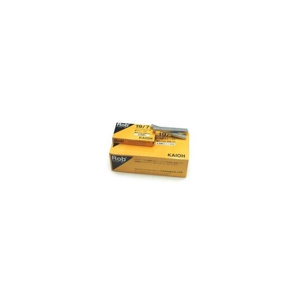 Rob ステープル ロブステープル 19/7 2500本入×10箱 KAIOH ラピッドハンマータッカー用 Fステープル 肩巾10mm 足長7mm