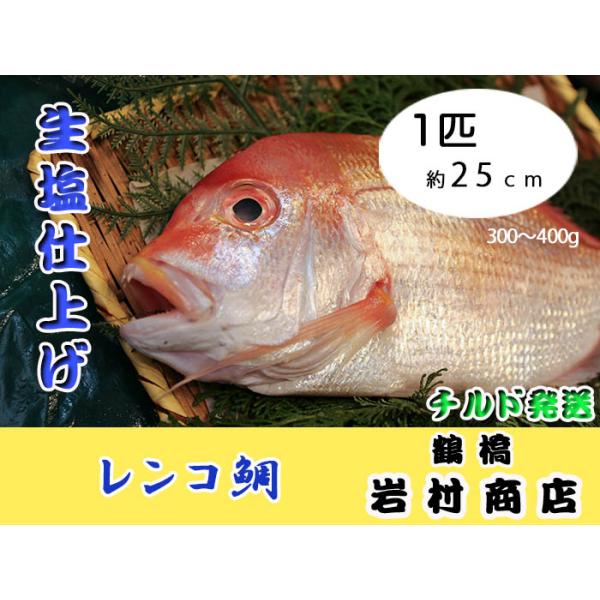 【 鶴橋 韓国鮮魚 生】 法事用 レンコ鯛（黄鯛）1匹 約25ｃｍ 300g〜400g相当 生塩仕上げ チルド個別発送 お祝い用 誕生日 還暦祝い 父の日 母の日 祝い鯛