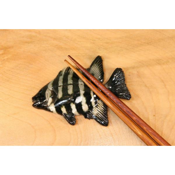 イシダイ　陶芸作品 箸置き（陶 さかな）