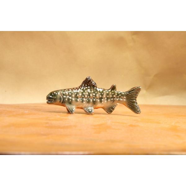 イワナ 陶芸作品 置物 mini（陶 さかな フィギュア） : やすだ陶工芸