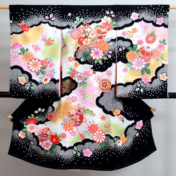 お宮参り のしめ 新品 鹿子模様柄 女の子 正絹 女児 NO14994