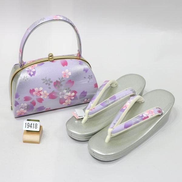 草履バッグセット 合皮螺鈿 3Lサイズ 25～27cm 振袖 NO26960