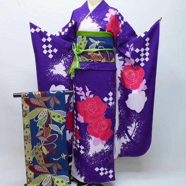 振袖・帯・襦袢 3点セット 着物と帯は日本製 成人式 結納 結婚式 新品 