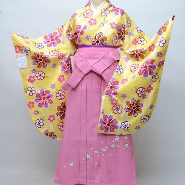 二尺袖着物袴フルセット 豪華絢爛 卒業式にどうぞ 袴変更可能 新品（株 