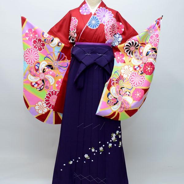 二尺袖 着物 袴フルセット From KYOTO 袴変更可能 卒業式 新品（株 