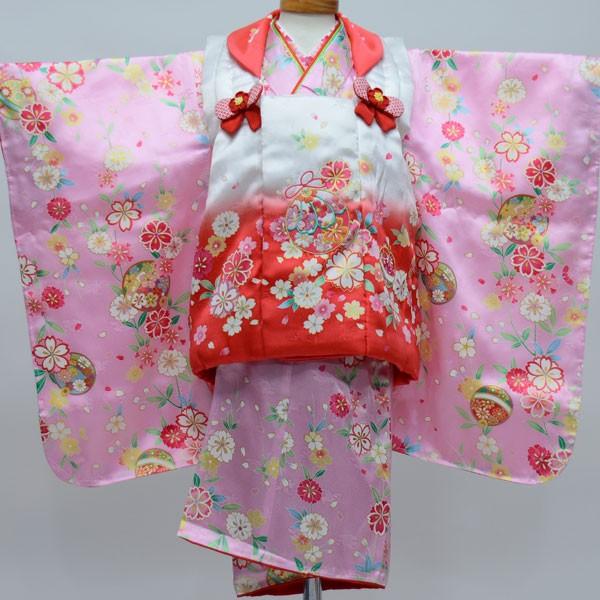 七五三 三歳 女児 正絹 被布着物祝着フルセット 半衿ファー付き 