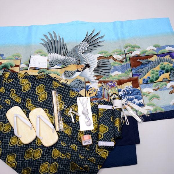 七五三 5歳 5才 五歳 五才 男の子 男児 祝着 羽織着物袴フルセット 紋 
