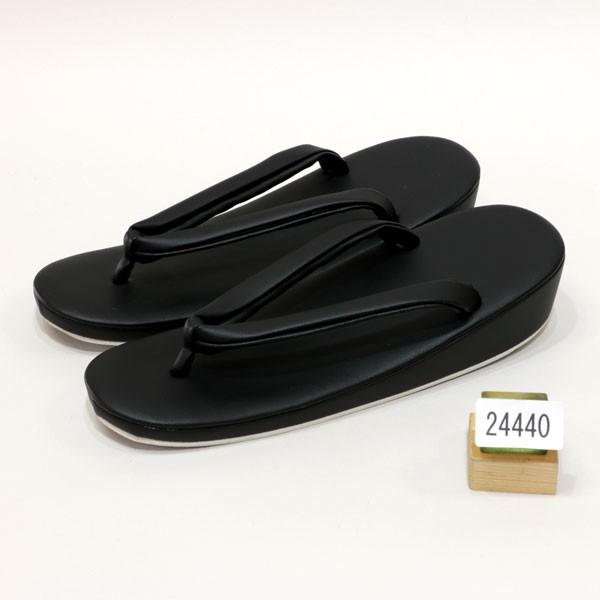 草履 喪服用 黒 無地 単品 LLサイズ 適合足サイズ23.5〜25.5cm 新品
