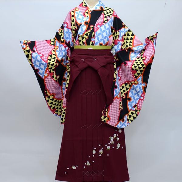 二尺袖着物袴フルセット 古都小町 着物丈は着付けし易いショート丈 