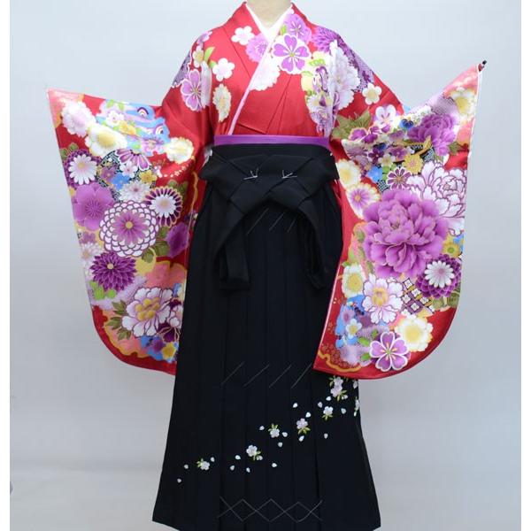 二尺袖 着物 袴フルセット From KYOTO 着物丈は着付けし易いショート丈  