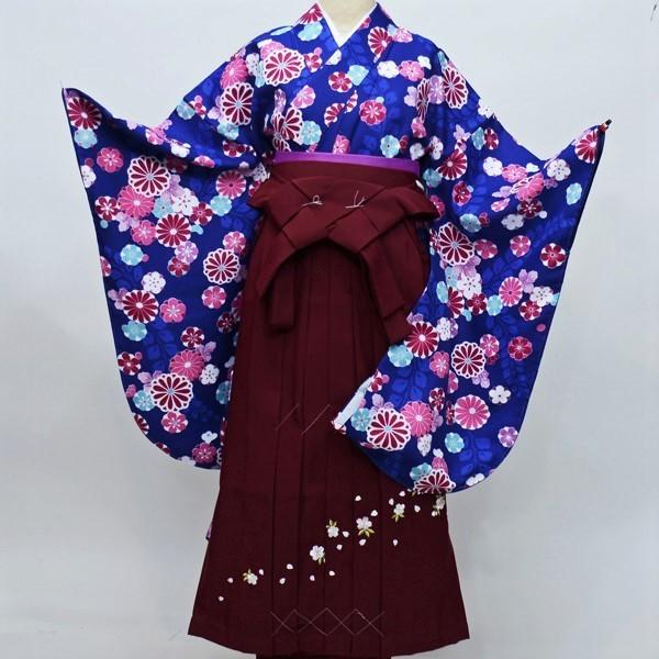 着物袴セット ジュニア用へ直し144cm〜150cm 百花斉放 新品 （株）安田 