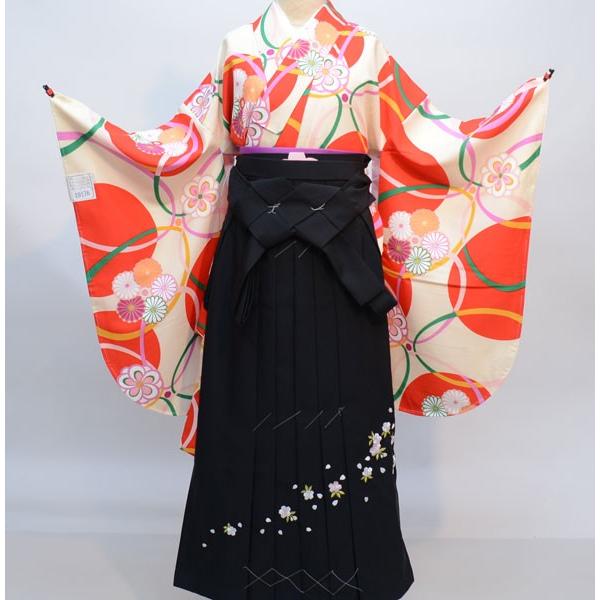 二尺袖 着物 袴フルセット 百花繚乱 着物生地は日本製 袴変更可能 着物 