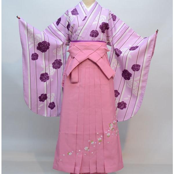 二尺袖 着物袴 フルセット 百花斉放 袴変更可能 着物丈は着付けし易い 