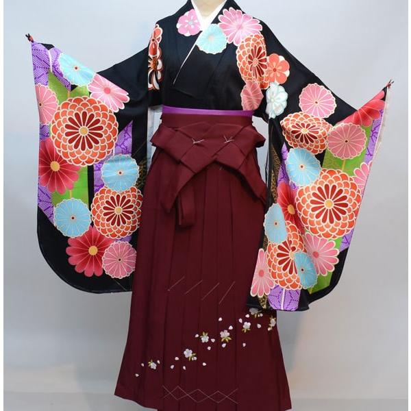 二尺袖 着物 袴フルセット From KYOTO 着物丈は着付けし易いショート丈 