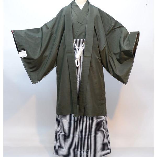 羽織と着物セット (袴無し) 袷 男性用 S/M/L/LL/3L NO29567（メンズ  