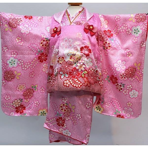 七五三 三歳 女児 正絹 被布着物フルセット 半衿ファー付き kawaiina  