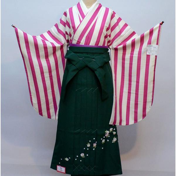 着物袴セット ジュニア用へ直し 144cm〜150cm 着物生地は日本製 ピンク 