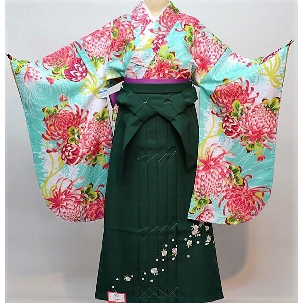 二尺袖 着物袴フルセット 百花斉放 袴変更可能 乱菊 新品（株）安田屋 