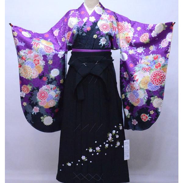 二尺袖 着物 袴フルセット 絵羽柄 A-STYLE 染色と着物生地は日本製 袴 