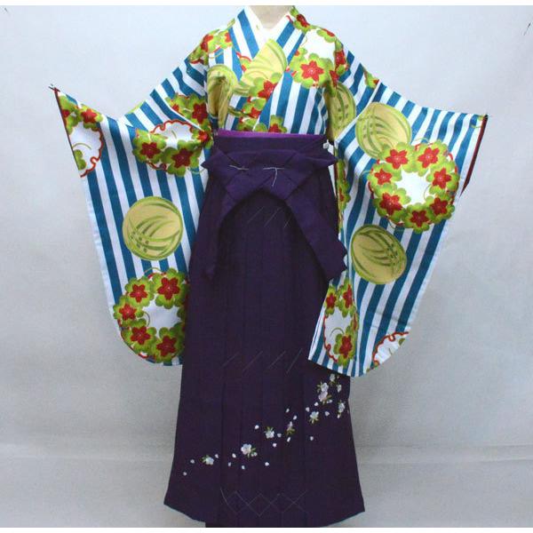 二尺袖 着物袴 フルセット KYOURAKU EVAKOMON 袴色を6色から選択でき 