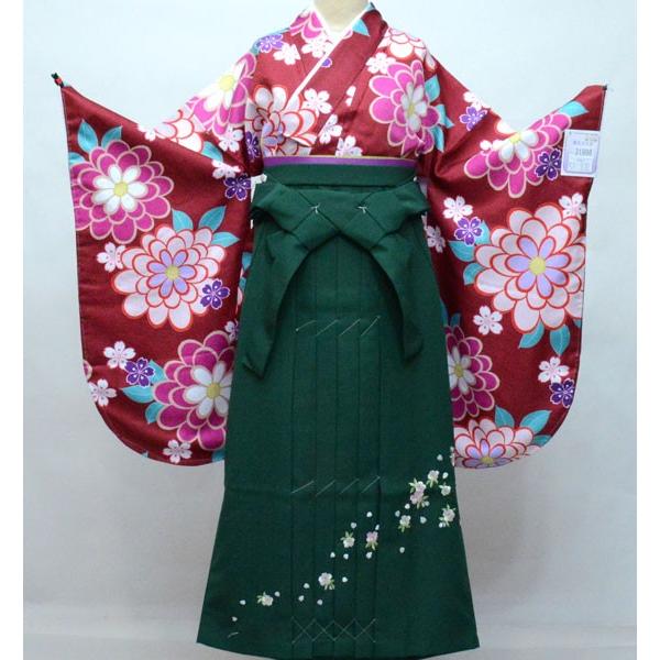 二尺袖 着物 袴フルセット 陽気な天使 袴変更可能 着物丈は着付けし 