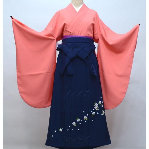 二尺袖 着物 袴フルセット ジュニア用へ直し 135cm〜143cm ちりめん地  