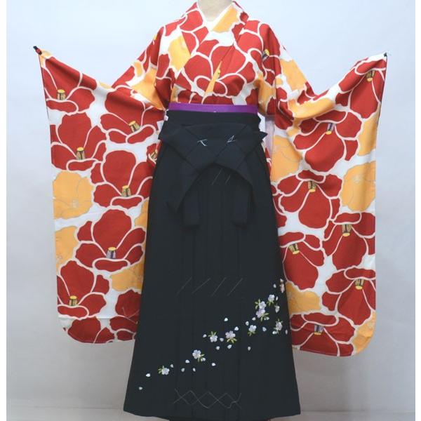 二尺三寸袖 着物 袴フルセット やや袖長 袴変更可能 卒業式 新品（株 