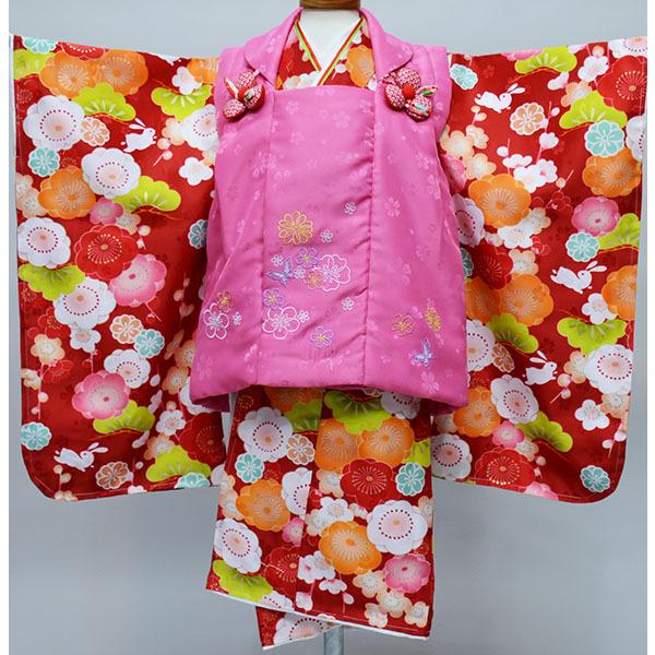 七五三 被布着物祝着フルセット 3歳 3才 三歳 三才 女の子 道行コート