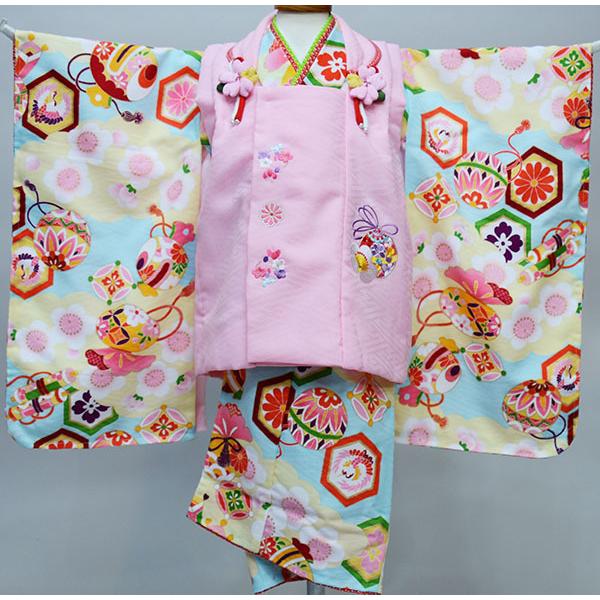 七五三 三歳 女児 被布着物フルセット 日本製 式部浪漫 NO34310 七五三 着物 3歳 女の子 ブランド被布セット Shikibu Roman 式部浪漫