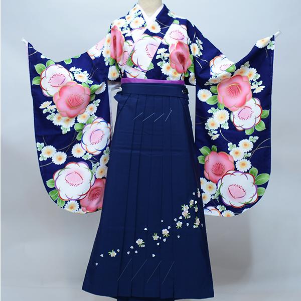 二尺袖 着物 袴フルセット 豪華絢爛 着物丈はショート丈 袴色変更可能 