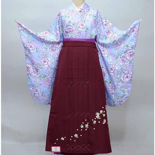 二尺袖 着物 袴 フルセット 長襦袢も含む（半衿付 着物専用）百花繚乱 