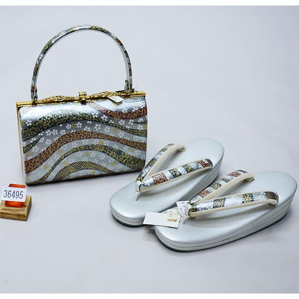特選草履バックセット。正絹帯地。 草履バッグセット 成人式 振袖 草履 バッグ セット バッグセット 草履