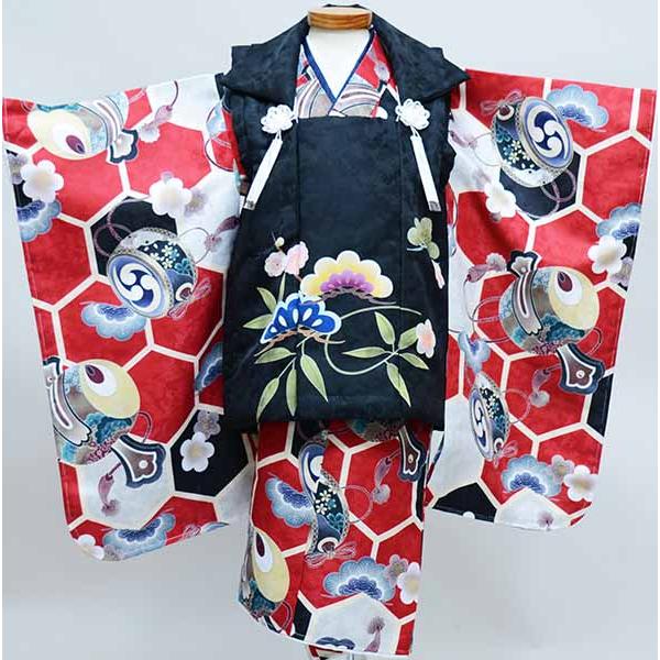 七五三 三歳 男児 被布着物フルセット 祝着 新品（株）安田屋 NO37874 