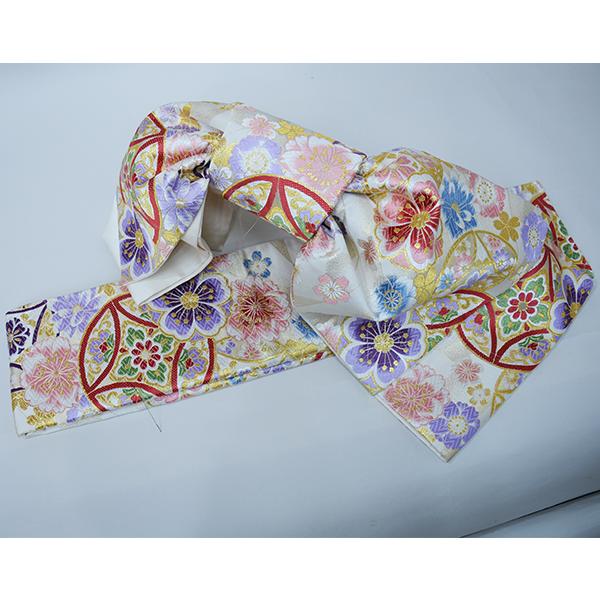 袋帯 正絹 西陣織 花文庫 作り帯 結び帯 着付け不要 新品（株）安田屋  