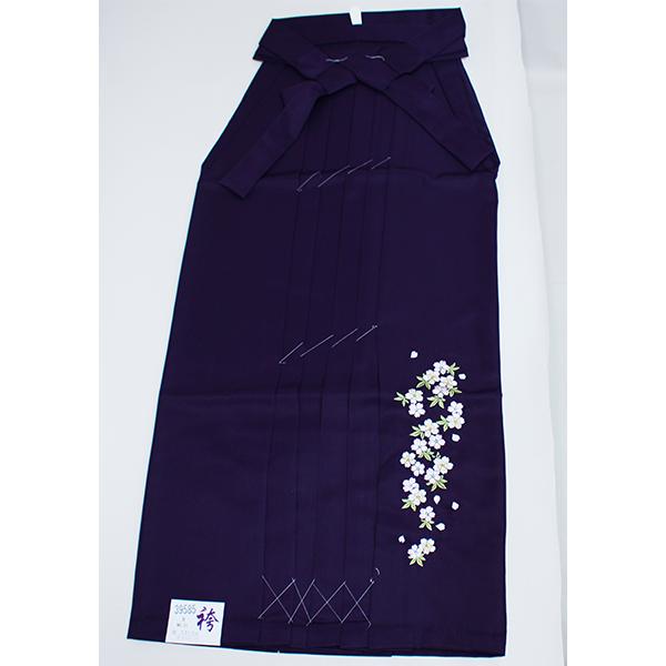 袴 刺繍袴 単品 女性用 行灯袴 ヘラあり 袴下99cm 適合身長170cm 