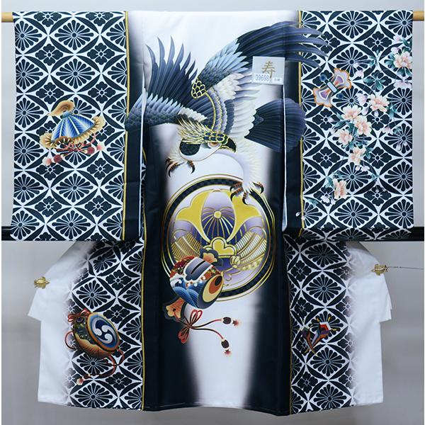 お宮参り　産着　男の子　鷹　兜　刺繍 お宮参り 産着 男の子 鷹 兜 刺繍 お宮参り 産着 男の子 鷹 兜 刺繍