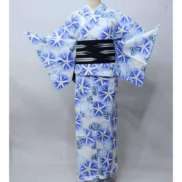 二部式 浴衣 単品 女性用 セパレート フリーサイズ 綿 白地 NO40528 セパレート浴衣 浴衣セパレート 浴衣 二部式 女性浴衣 セパレート