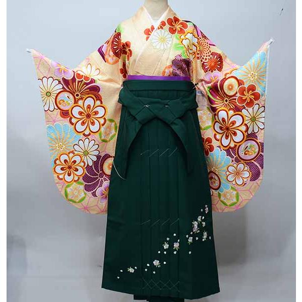 二尺袖 着物 袴フルセット From KYOTO 着物丈は着付けし易いショート丈 