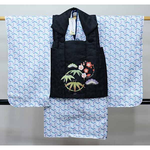七五三 三歳 男児 被布着物セット 松竹梅 祝着 三才 3歳 3才 男の子 