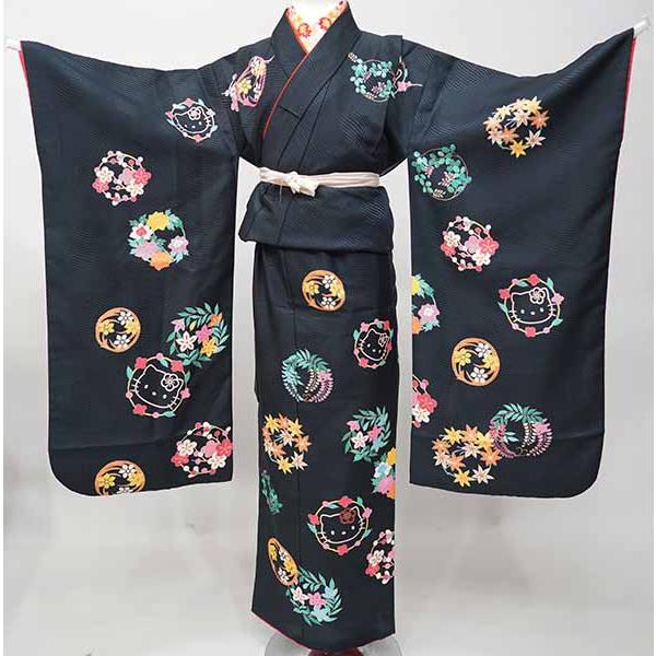 七歳 女児 着物と長襦袢セット 綸子地 黒地 刺繍入り半襟付 NO40974 楽天市場】子ども 刺繍半衿付き 3歳 7歳 半襦袢 女の子用 七五三