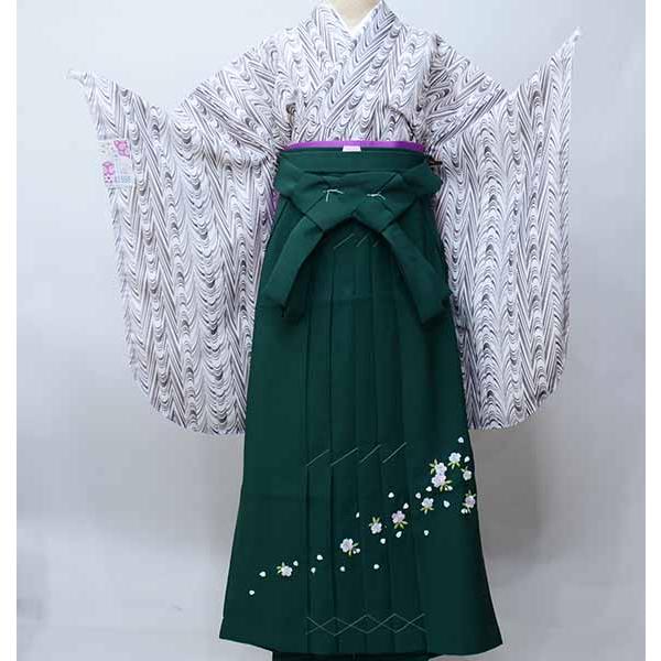 二尺袖 着物 袴フルセット ジュニア用へ直し 135cm〜150cm 小紋柄 和遊 