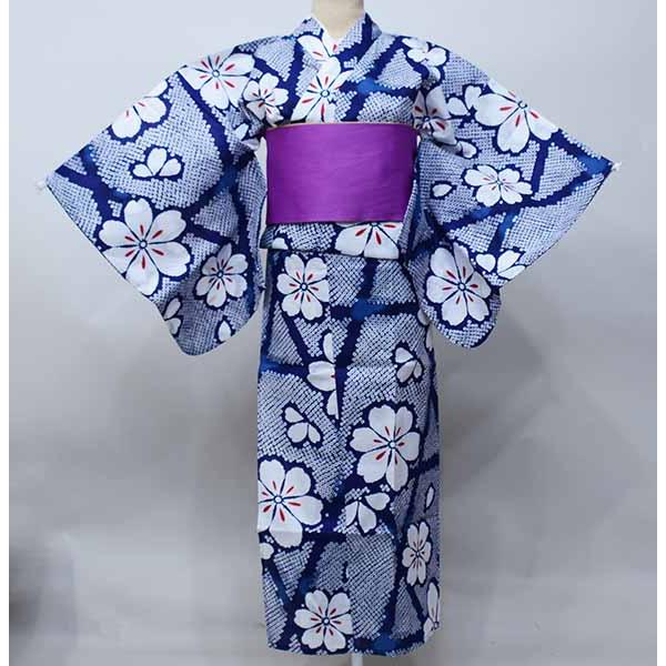 浴衣 単品 女性用 仕立て上がり 簡単に着られる おはしょり無し M/L/LL