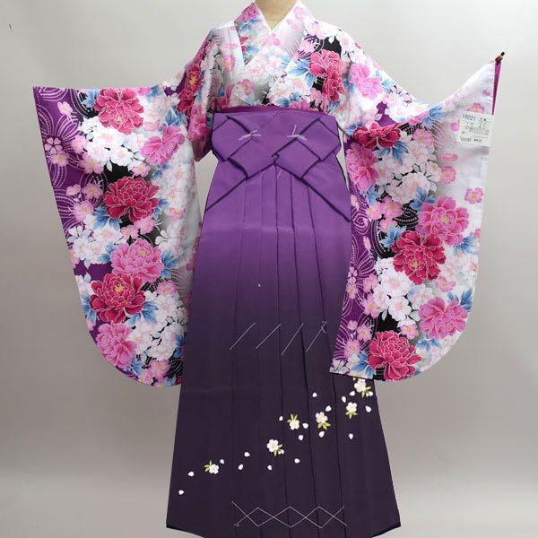 二尺袖 着物袴 フルセット 長襦袢も含む！（半衿付 着物専用） 百花 
