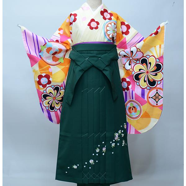 二尺袖 着物 袴フルセット From KYOTO 着物丈は着付けし易いショート丈 