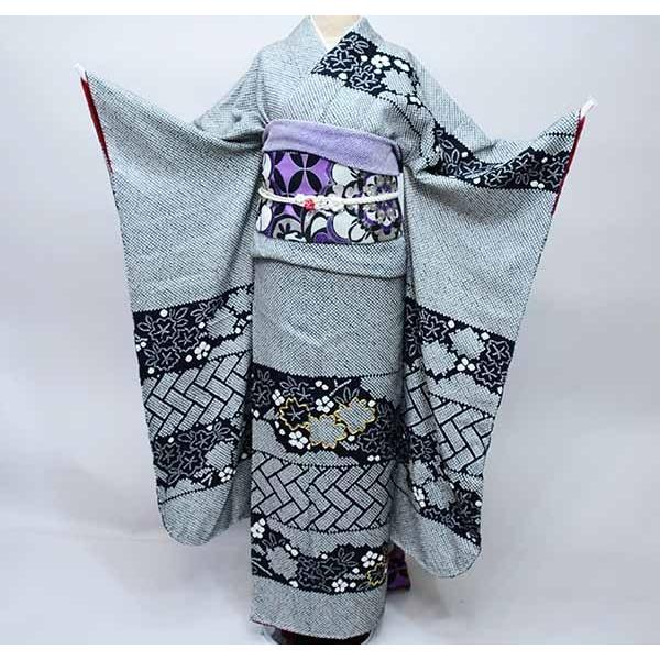振袖 着物 フルセット 正絹 総絞り 7日間レンタル 小物まで20点一式すべて揃う（株）安田屋【レンタル】R35516